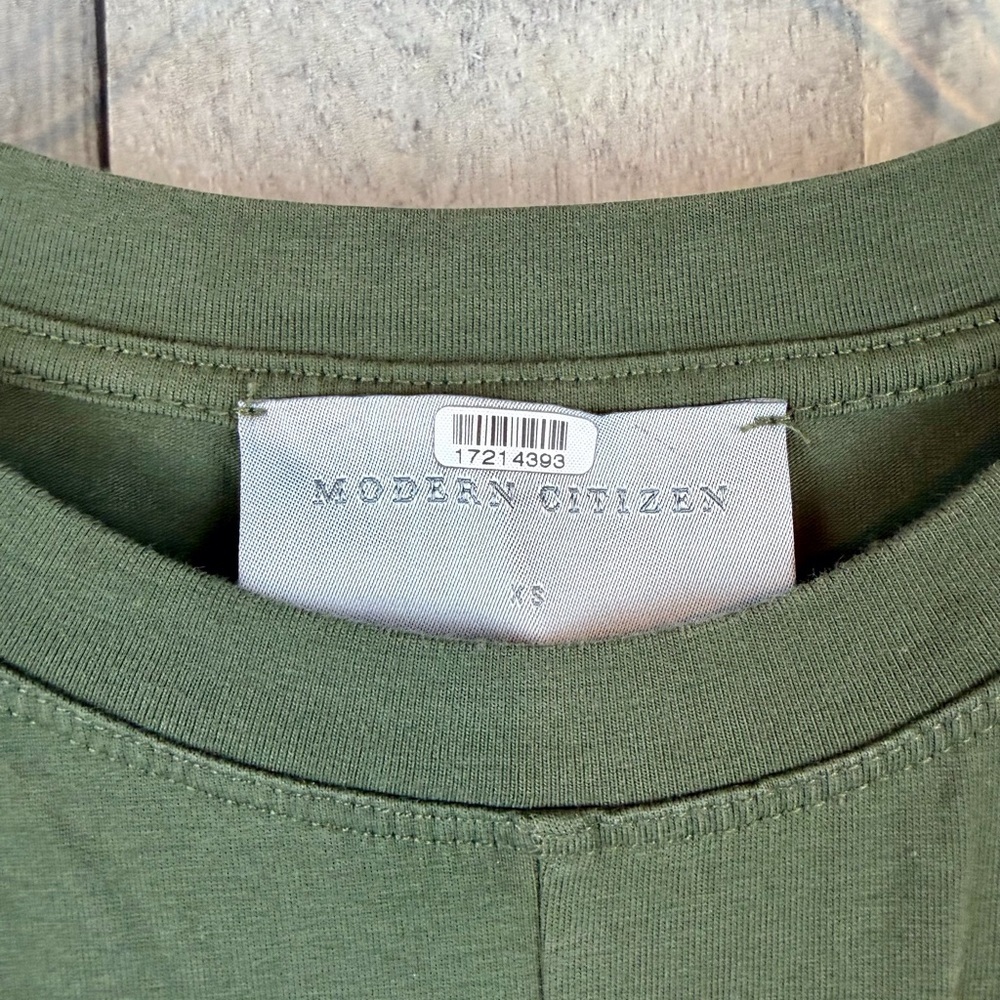 Modern Citizen Wei Tie Front Dress in Olive Green Size XS. - Picture 9 of 15
